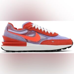 Nike Waffle One Lavender and Electric Orange Sneaker - 12W / 10.5M
